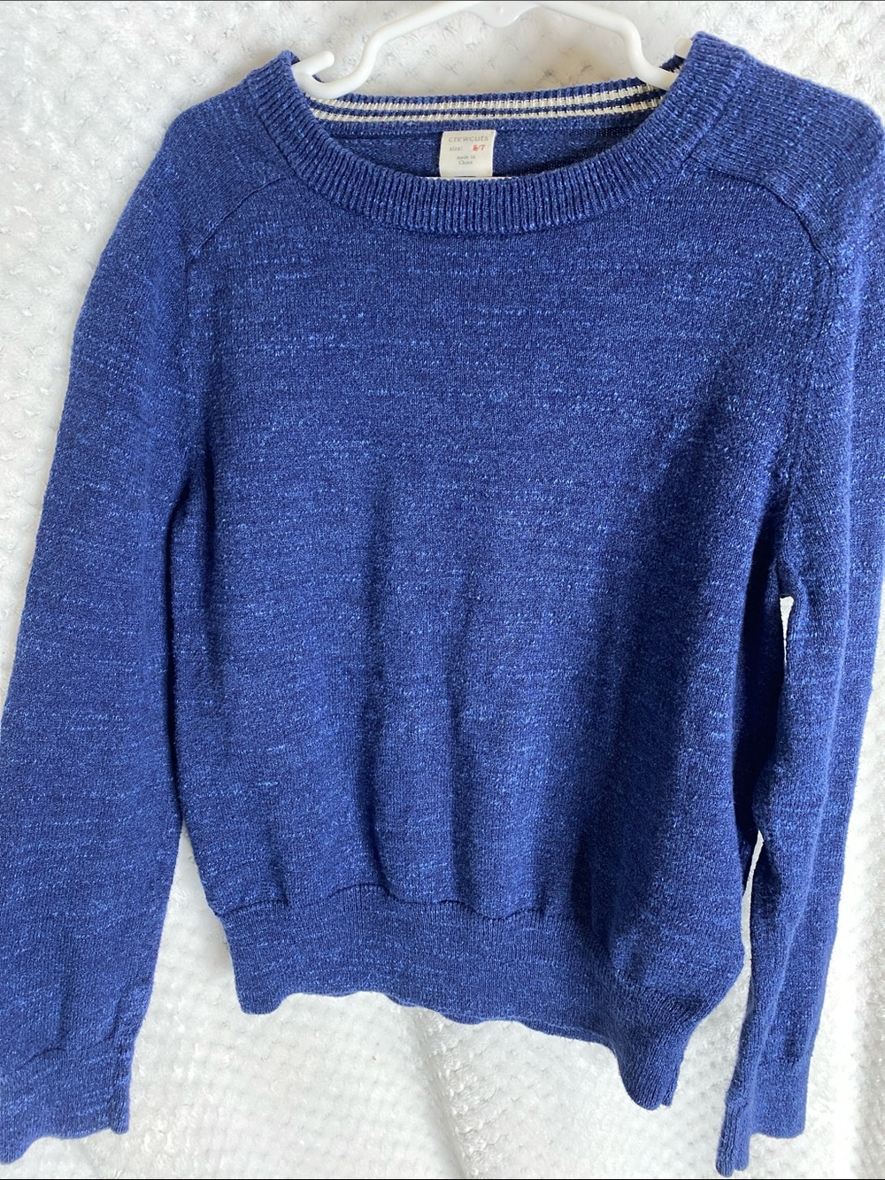 Crewcuts Lightweight Blue Crewneck Sweater
